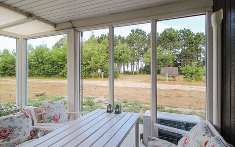 Eldina - 100M from the Sea: Furniture, Chair, Table, Interior Design, Floor, Porch, Outdoor Furniture, Door, Glass, Shade
