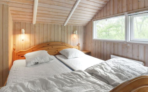 Pirkka - 50M to the Fjord: Wood, Bedroom, Bed, Ceiling, Bed Sheet, Interior Design, Bedding, Bed Frame, Floor, Flooring