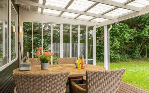 Gia - 1.3Km from the Sea: Wood, Furniture, Outdoor Furniture, Interior Design, Porch, Outdoor Table, Chair, Ceiling, Shade, Outdoor Structure