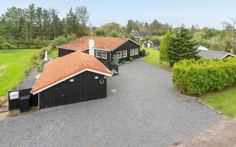 Almen - 400M from the Sea: Roof, House, Home, Cottage, Siding, Estate, Driveway, Garden Buildings, Yard, Shed