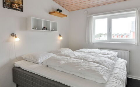 Ingolf - 750M from the Sea: Bed, Bedroom, Wood, Bedding, Bed Sheet, Ceiling, Interior Design, Furniture, Bed Frame, Lighting