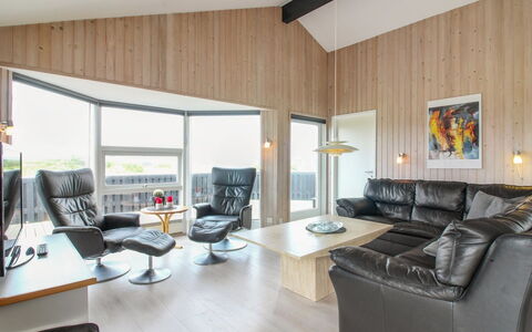 Seniha - 400M from the Sea: Interior Design, Wood, Ceiling, Furniture, Couch, Living Room, Flooring, Room, Floor, Lighting