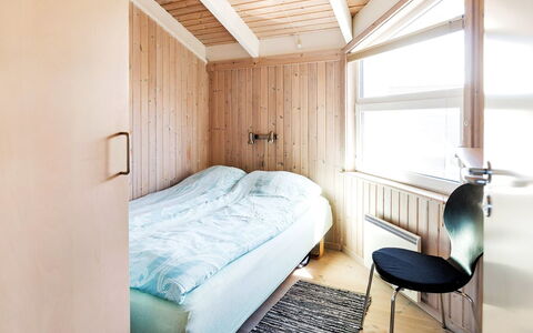 Elvie - 200M from the Sea: Bedroom, Wall, Interior Design, Floor, Flooring, Wood, Bed, Ceiling, Bed Sheet, Bedding