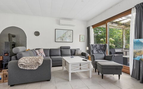Gadde - 1Km from the Sea: Furniture, Interior Design, Couch, Flooring, Living Room, Wood, Floor, Room, Ceiling
