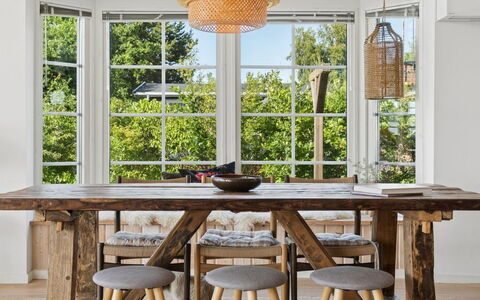 Bernadete - 50M to the Fjord: Furniture, Wood, Table, Kitchen & Dining Room Table, Flooring, Interior Design, Dining Room, Floor, Chair, Hardwood