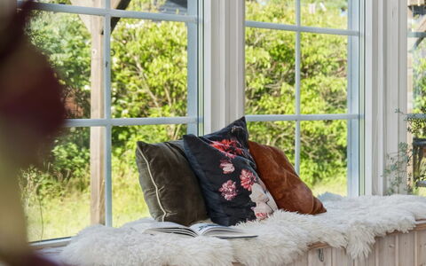 Bernadete - 50M to the Fjord: Furniture, Interior Design, Cushion, Throw Pillow, Pillow, Living Room, Couch, Flowerpot, Houseplant