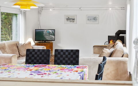 Hannelore - 700M from the Sea: Furniture, Interior Design, Couch, Flooring, Wall, Floor, Living Room, Ceiling, Wood, Light Fixture