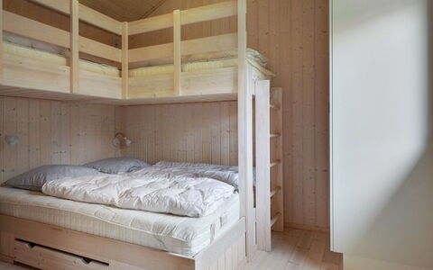 Efka - 175M from the Sea: Bedroom, Wood, Flooring, Floor, Bed, Furniture, Interior Design, Ceiling, Bedding, Bed Sheet