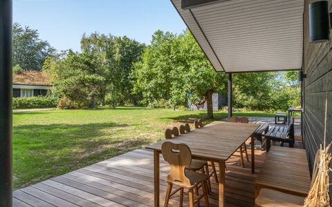 Efka - 175M from the Sea: Wood, Porch, Shade, Home, Land Lot, Garden, Groundcover, Backyard, Deck, Landscaping
