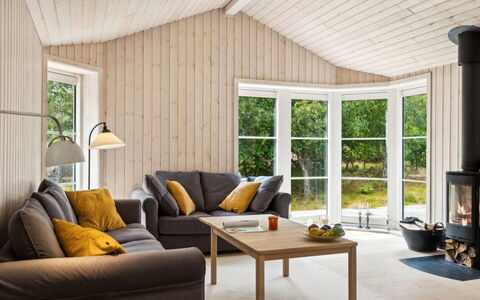 Grethe - 750M from the Sea: Furniture, Interior Design, Flooring, Wood, Floor, Living Room, Wood Flooring, Room, Ceiling, Couch