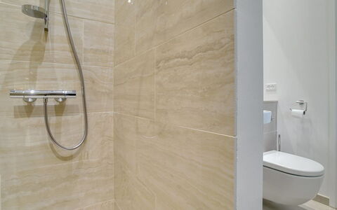 Rikkie - 150M to the Fjord: Bathroom, Plumbing Fixture, Flooring, Floor, Interior Design, Toilet, Plumbing, Tile, Tap, Shower