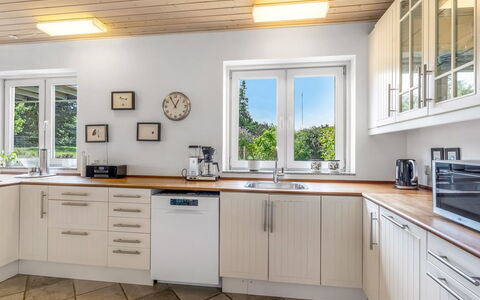 Ettie - 6Km from the Sea: Kitchen, Kitchen Appliance, Flooring, Wood, Countertop, Interior Design, Cabinetry, Major Appliance, Home, Furniture