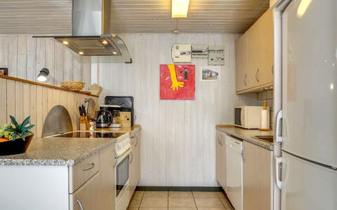 Sitta - 400M from the Sea: Kitchen, Countertop, Kitchen Appliance, Major Appliance, Wood, Interior Design, Flooring, Furniture, Ceiling, Sink