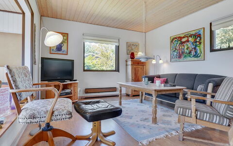 Maelle - 600M from the Sea: Furniture, Interior Design, Wood, Flooring, Ceiling, Living Room, Floor, Couch, Room, Picture Frame