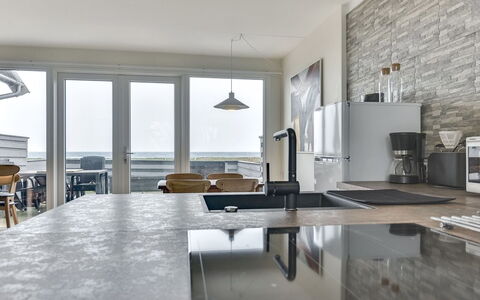 Vincent - 10M from the Sea: Countertop, Flooring, Kitchen, Floor, Natural Material, Ceiling, Granite, Cabinetry, Plumbing Fixture