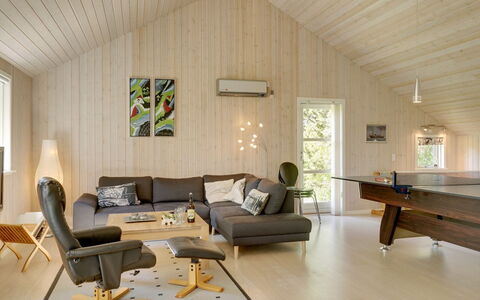 Maira - 150M from the Sea: Furniture, Interior Design, Flooring, Wood, Couch, Floor, Living Room, Wood Flooring, Ceiling, Home