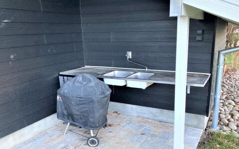 Flicka - 275M from the Sea: Cottage, Home, House, Roof, Porch, Estate, Siding, Garden Buildings, Farmhouse, Yard