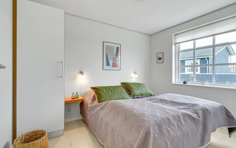 Asmund - 150M from the Sea: Interior Design, Flooring, Ceiling, Floor, Bed, Wood, Bedroom, Furniture, Room, Lighting