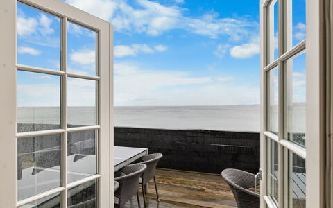 Terina - 5M from the Sea: Roof, House, Home, Cottage, Siding, Estate, Driveway, Garden Buildings, Yard, Shed