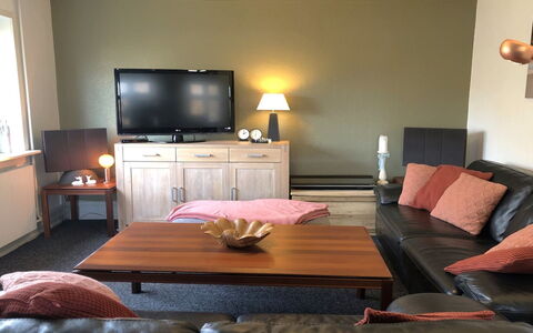 Evje - 250M from the Sea: Furniture, Flooring, Interior Design, Floor, Wood, Room, Living Room, Lighting, Table, Couch