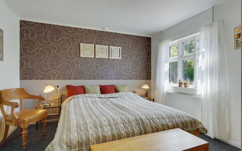 Evje - 250M from the Sea: Bed, Bedroom, Interior Design, Bedding, Bed Sheet, Furniture, Flooring, Wood, Floor, Ceiling
