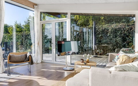 Sebbi - 90M from the Sea: Furniture, Interior Design, Flooring, Floor, Couch, Living Room, Chair, Lighting, Ceiling, Home