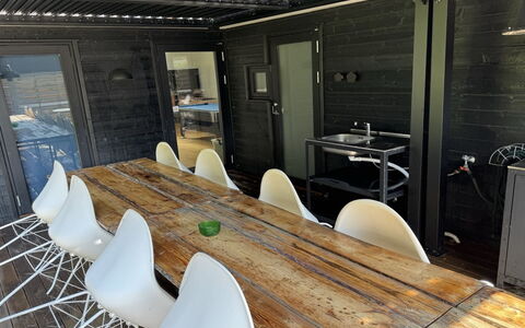 Gunborg - 400M from the Sea: Furniture, Interior Design, Flooring, Wood, Floor, Ceiling, Wood Flooring, Chair, Table, Lighting