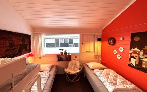 Ditte - 300M from the Sea: Interior Design, Wood, Furniture, Ceiling, Flooring, Floor, Bedroom, Bed, Room, Bed Sheet