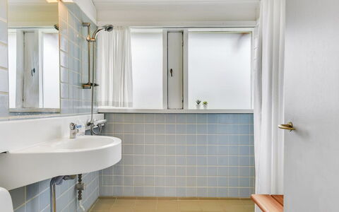 Ditte - 300M from the Sea: Plumbing Fixture, Bathroom, Interior Design, Flooring, Floor, Plumbing, Tap, Bathroom Sink, Sink, Ceiling