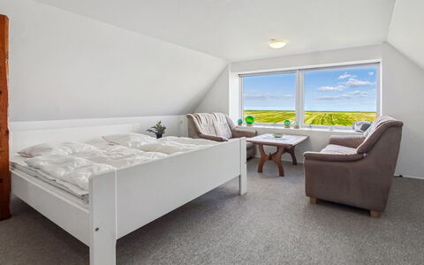 Skarpe: Bedroom, Ceiling, Interior Design, Floor, Flooring, Bed, Furniture, Home, Room, Bedding