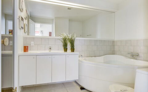 Joar - 5M to the Fjord: Interior Design, Flooring, Wall, Floor, Plumbing Fixture, Ceiling, Bathroom, Bathtub, Bathroom Cabinet, Plumbing