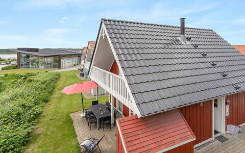 Uffe - 100M to the Fjord: Building, House, Window, Home, Roof, Residential Area, Shrub, Cottage, Land Lot