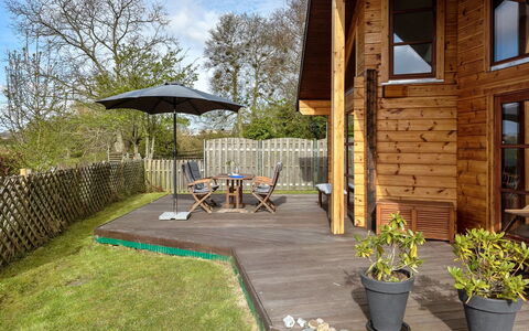 Fortuna - 200M from the Sea: Roof, House, Home, Cottage, Door, Siding, Deck, Porch, Plank, Hardwood