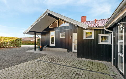 Nica - 100M from the Sea: Roof, House, Home, Cottage, Siding, Estate, Driveway, Garden Buildings, Yard, Shed