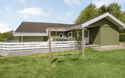 Guldborg - 400M to the Fjord: Roof, House, Home, Cottage, Estate, Siding, Lawn, Yard, Shade, Garden