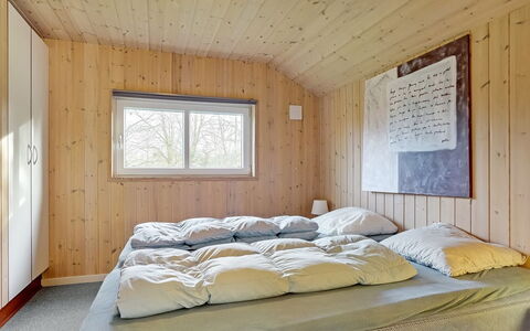 Tyki - 12Km from the Sea: Bed, Bedroom, Bed Sheet, Bedding, Wood, Interior Design, Ceiling, Room, Floor, Bed Frame
