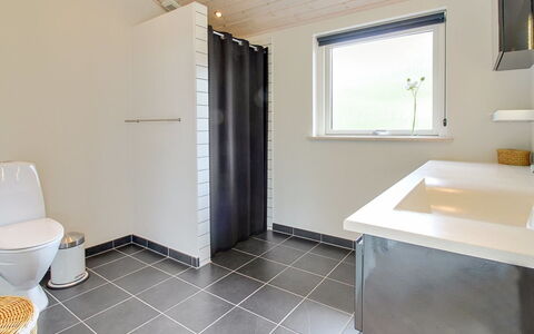 Jannic - 300M to the Fjord: Flooring, Plumbing Fixture, Floor, Interior Design, Bathroom, Ceiling, Plumbing, Tap, Composite Material, Tile