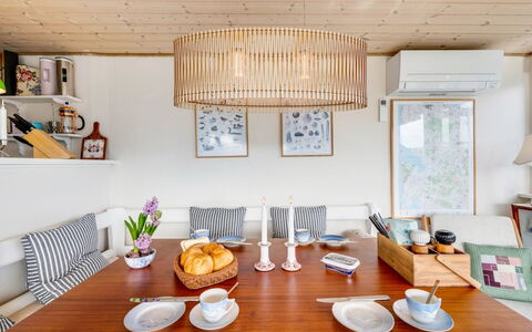 Jorie - 100M from the Sea: Furniture, Interior Design, Light Fixture, Flooring, Wood, Table, Ceiling, Chair, Dining Room, Floor