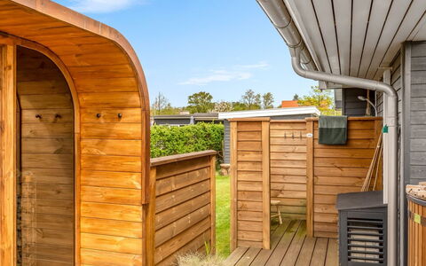 Nine - 200M from the Sea: Roof, House, Home, Cottage, Siding, Estate, Driveway, Garden Buildings, Yard, Shed