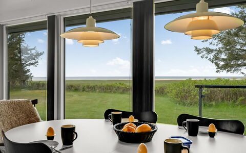 Aleida - 100M to the Fjord: Furniture, Interior Design, Flooring, Wood, Floor, Ceiling, Wood Flooring, Chair, Table, Lighting