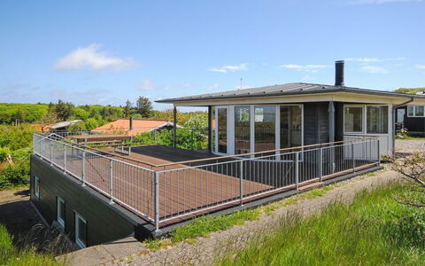 Ginny - 300M to the Fjord: Roof, Porch, Home, Cottage, Estate, Balcony, Shade, Design, Siding, Deck