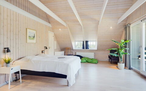 Gertrudis - 2Km to the Fjord: Furniture, Interior Design, Flooring, Floor, Wood Flooring, Bed, Bedroom, Wood, Ceiling, Room