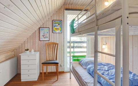 Gertrudis - 2Km to the Fjord: Interior Design, Flooring, Floor, Wood, Furniture, Bedroom, Ceiling, Bed, Wood Flooring, Room