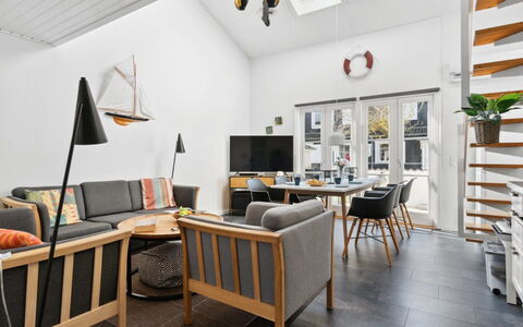 Hermanda - 100M to the Fjord: Furniture, Interior Design, Flooring, Wood, Ceiling, Floor, Chair, Couch, Living Room, Table