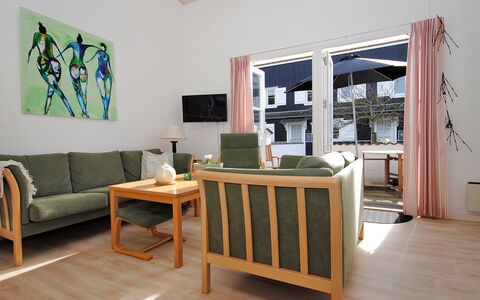 Benta - 150M to the Fjord: Furniture, Interior Design, Flooring, Floor, Wood, Ceiling, Room, Couch, Chair, Living Room