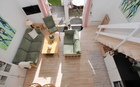 Benta - 150M to the Fjord: Furniture, Interior Design, Flooring, Floor, Couch, Wood, Wood Flooring, Living Room, Room, Apartment
