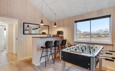 Sibbe - 500M to the Fjord: Wood, Ceiling, Interior Design, Light Fixture, Flooring, Home, Floor, Kitchen, Room, Wood Flooring