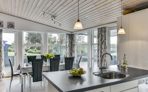 Sylvelin - 400M to the Fjord: Interior Design, Ceiling, Wood, Flooring, Light Fixture, Furniture, Floor, Kitchen & Dining Room Table, Kitchen, Home