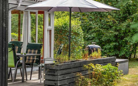 Brimi - 450M from the Sea: Furniture, Outdoor Furniture, Flowerpot, Garden, Shrub, Outdoor Table, Chair, Umbrella, Houseplant