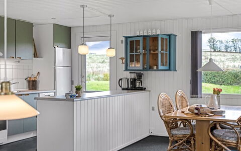 Hila - 900M from the Sea: Interior Design, Ceiling, Furniture, Light Fixture, Home, Countertop, Kitchen, Chair, Cabinetry, Houseplant